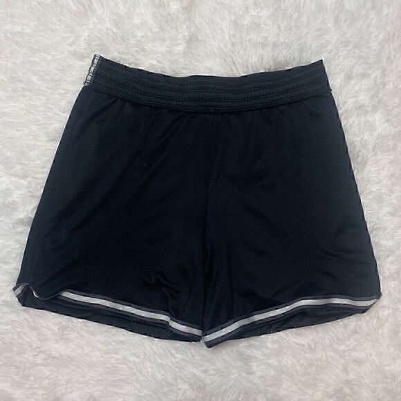 Nike Dri Fit Gym Shorts Retro Mesh Training Black Size Medium Lined Drawstring A - Picture 9 of 9